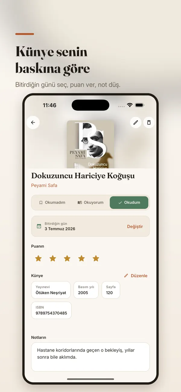 Kütüphanem ekran görüntüsü 6